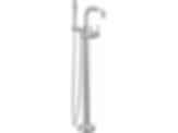 TRINSIC®  Single Handle Floor Mount Tub Filler Trim with Hand Shower - Square Spout - Lever Handle - T4754-FL