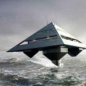 Schwinge Tetrahedron Superyacht - concept design