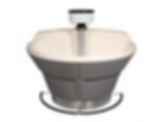 WF2804 54" Pre-Assembled Semi-Circular with 9" Deep Bowl Bradstone - Type A Drain