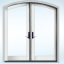2-Panel French Sector Top Patio Door