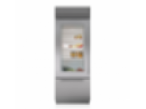 30" Classic Over-and-Under Refrigerator/Freezer with Glass Door BI-30UG/S