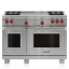 48" Dual Fuel Range - 4 Burners and French Top DF484F